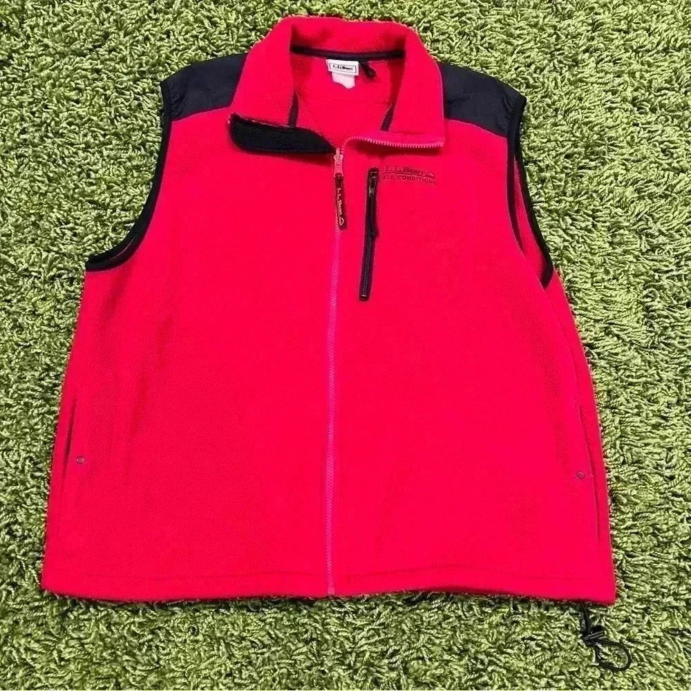 Vintage L.L. Bean All Conditions Fleece Full Zip Vest Jacket